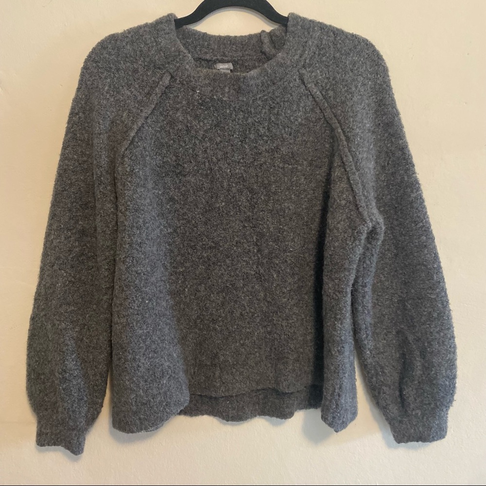 Fuzzy grey sweater
